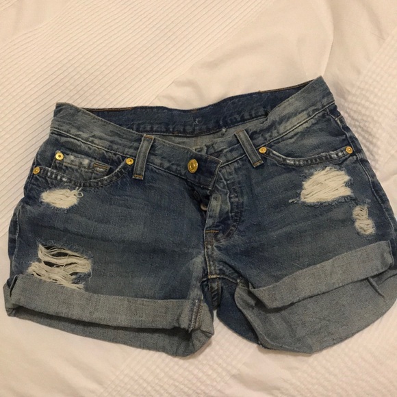 7 for all mankind denim shorts - Picture 2 of 2